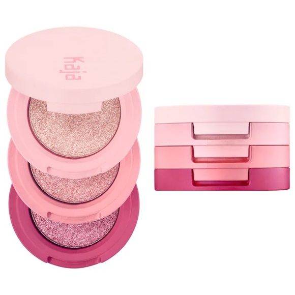 Kaja Other - Kaja Beauty Eye Bento Bouncy Shimmer Eyeshadow Trio in Rosewater